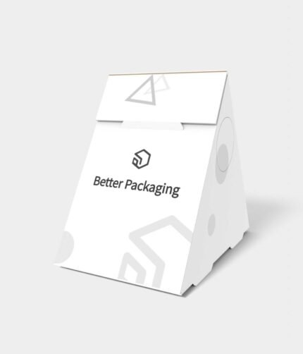 Polygonal boxes triangle lock-top mockup 180050