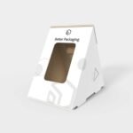 Polygonal boxes triangle lock-top mockup 180051