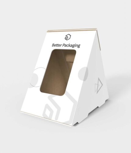 Polygonal boxes triangle lock-top mockup 180051