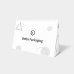 Triangle cardboard boxes polygonal paper mockup 180060