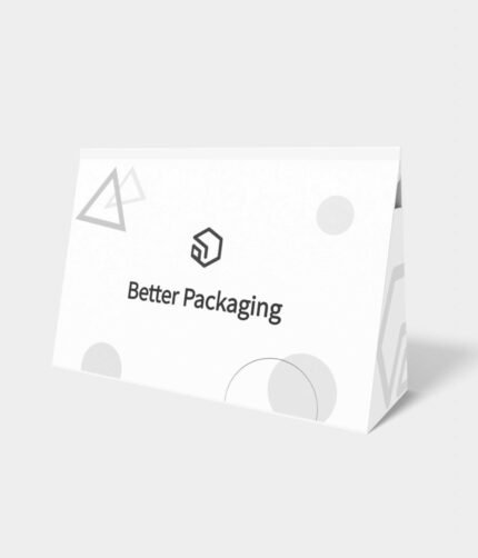 Triangle cardboard boxes polygonal paper mockup 180060