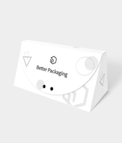 Trapezoid shape business card boxes polygonal mockup 180070