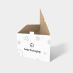 Polygonal boxes triangle auto lock bottom mockup 180100
