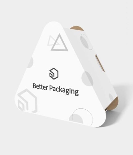 Polygonal boxes regular triangle open-angle mockup 180160
