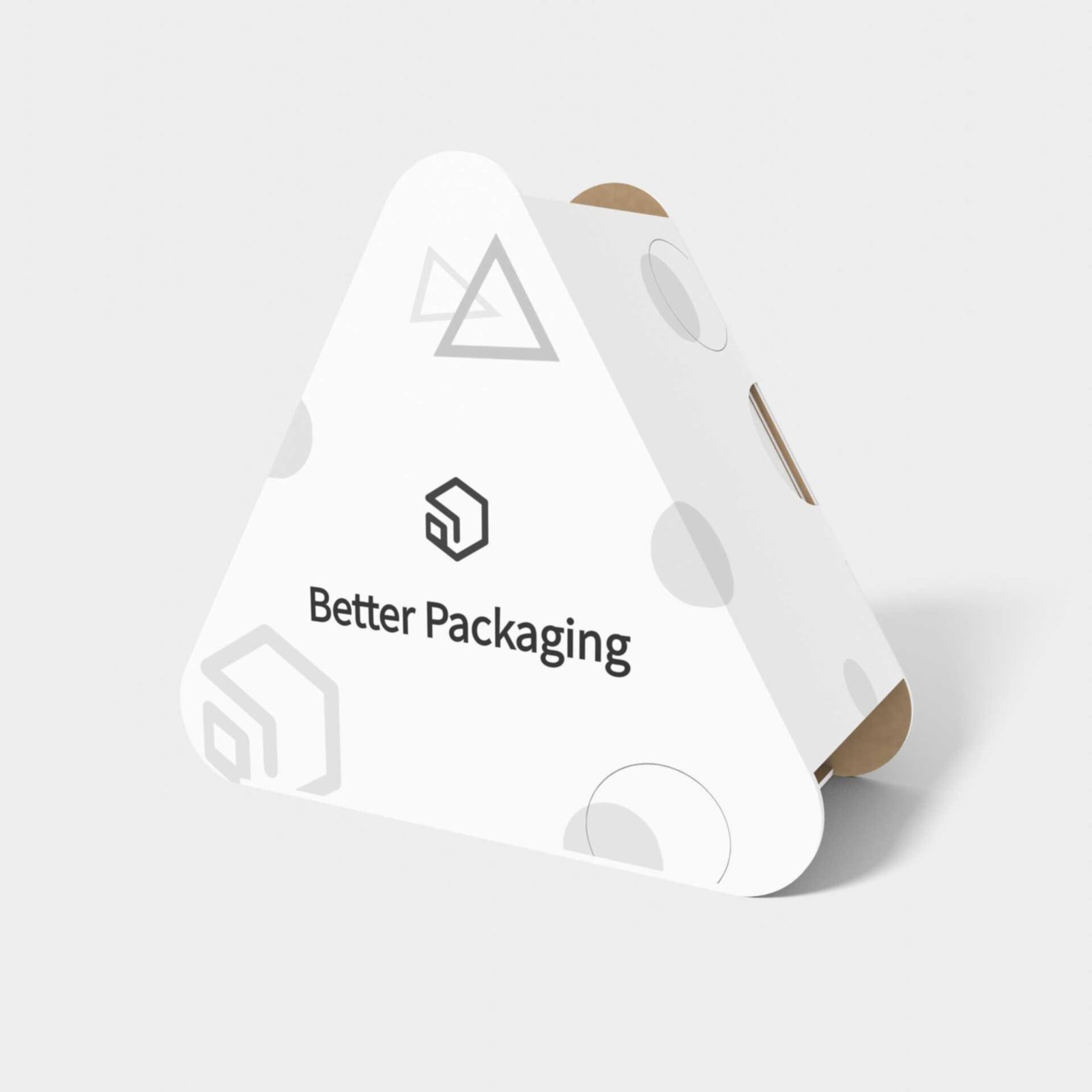 Polygonal boxes regular triangle open-angle mockup 180160 Polygonal boxes regular triangle open-angle mockup 180160