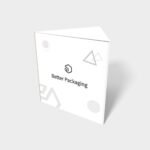 Polygonal boxes triangle single side mockup 180170