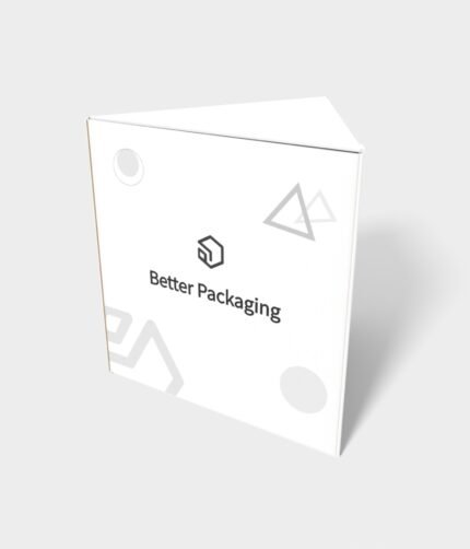 Polygonal boxes triangle single side mockup 180170