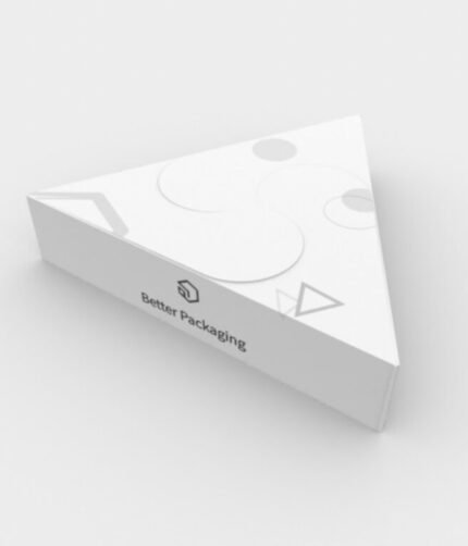 Polygonal boxes auto lock cap triangle mockup 180300