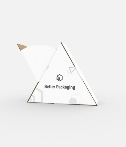 Packaging polygonal boxes triangle mockup 180360