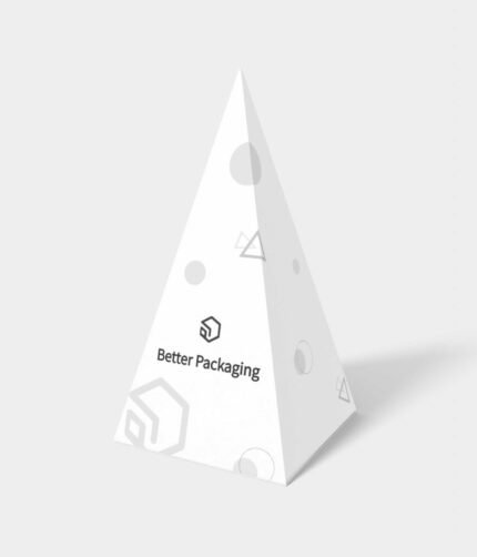 Polygonal boxes cone bottom lock inserts mockup 181060