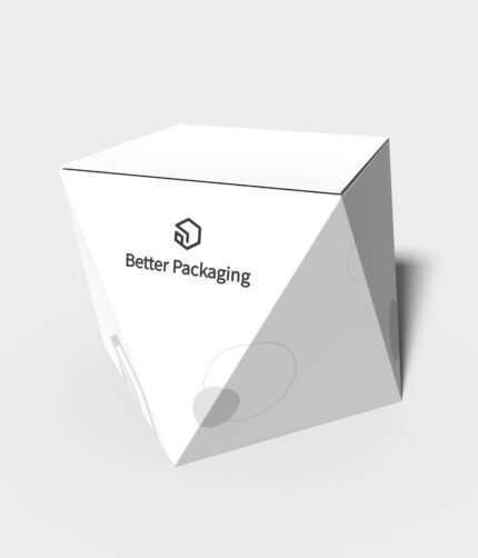 Polygonal boxes triangle eight edges mockup 182022