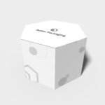 Polygonal boxes hexagon security buckles mockup 188160