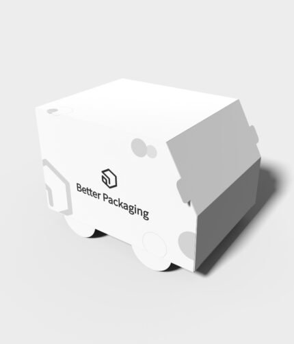 Polygonal boxes car shapes vans mockup 189010