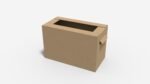 Shipping carton for fresh fruit mockup