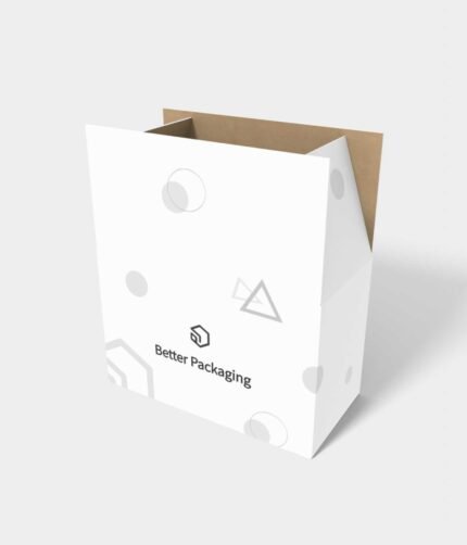 0203 international standard shipping cartons mockup