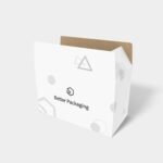 Shipping cartons flat top mockup