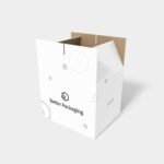 Cartons moving paper mockup