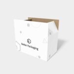 Cartons six grids shipping box mockup