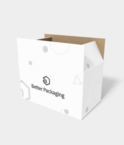 Cartons six grids shipping box mockup