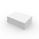 Folding shipping box with 6 grids mockup