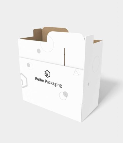 Shipping cartons with lock inserts mockup