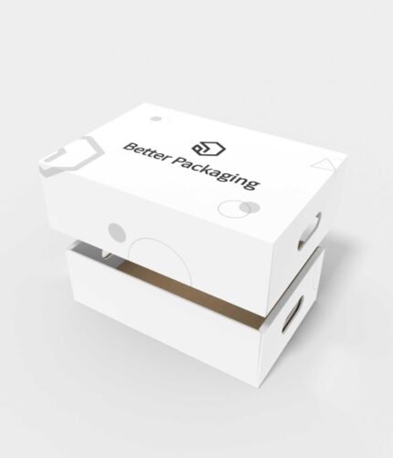 Cartons portable holes lock-end mockup 203011