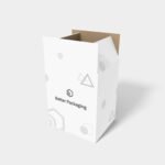 Cartons tear lines polygonal mockup 206010
