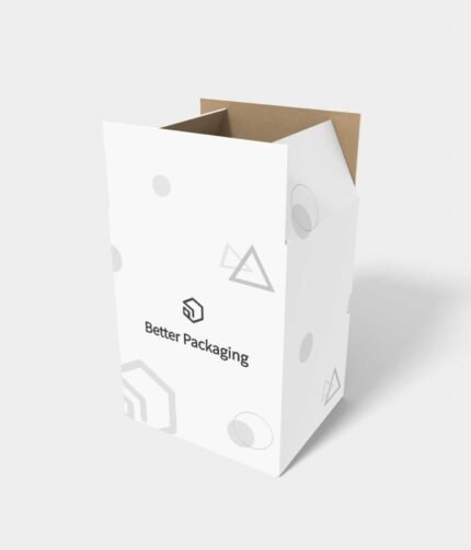 Cartons tear lines polygonal mockup 206010