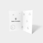 Folding greeting card mockup
