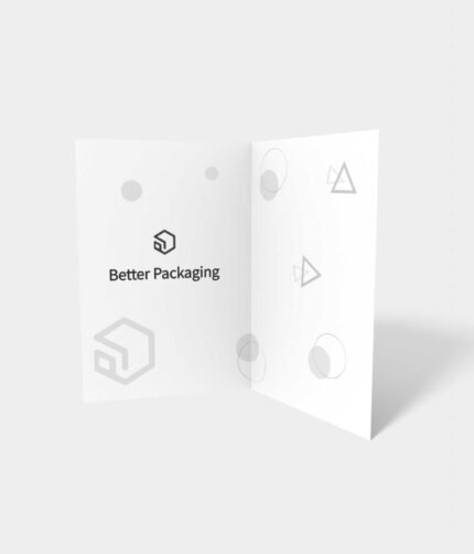 Folding greeting card mockup