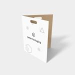 Folder with oval hole mockup