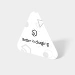 Triangular greeting card mockup