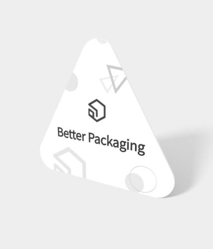 Triangular greeting card mockup