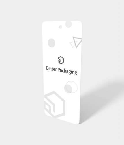 Rectangular clothing tag mockup
