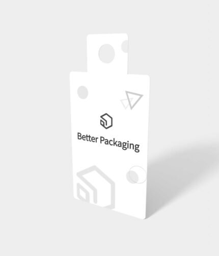 Rectangular clothing label mockup