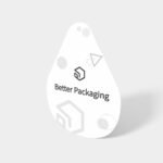 Water drop label mockup