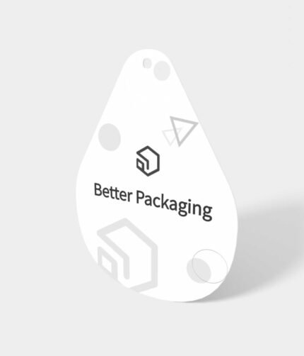 Water drop label mockup