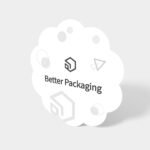 Cloud-shaped tag mockup