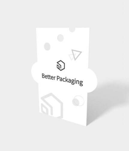 Rectangular with semicircle tag mockup