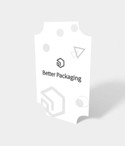 Polygonal hang tag mockup