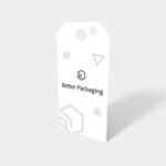 Rectangular gift tag mockup