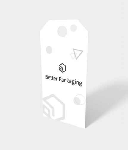 Rectangular gift tag mockup