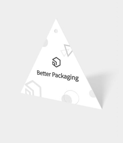 Triangular tag mockup