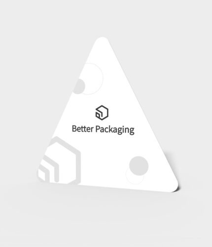 Triangular greeting card mockup