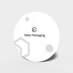 Round gift card mockup