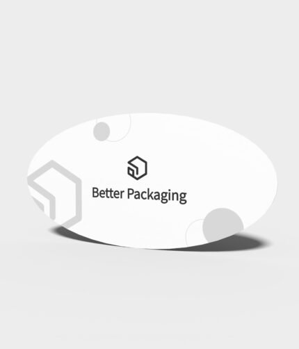 Oval-shaped card mockup