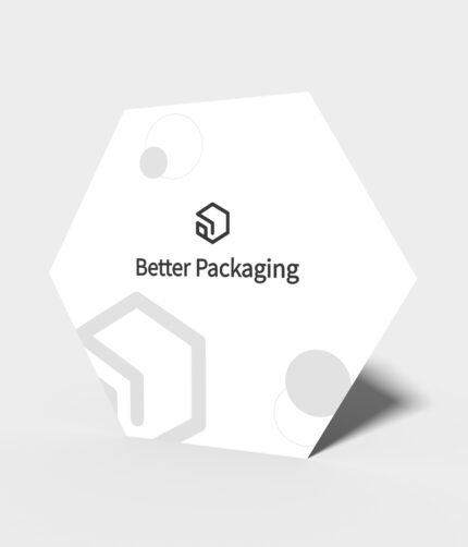 Hexagonal gift card mockup