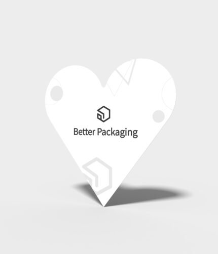 Love heart shape card mockup