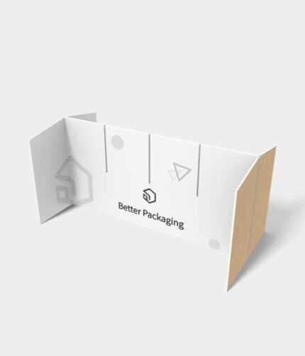 Half-folded three-slot blocks inserts/dividers mockup 316130