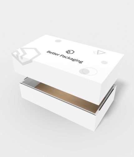 Gift box with lid mockup